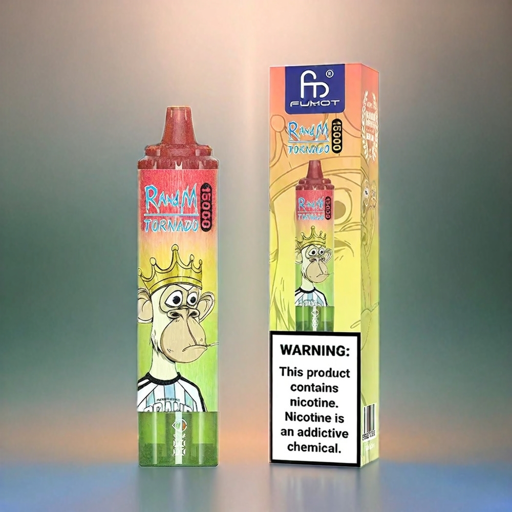 Fumot RandM Tornado 15000 Puffs Apfel Pfirsich Birne 25ml 850mAh Mesh Coil Schweiz Großhandel