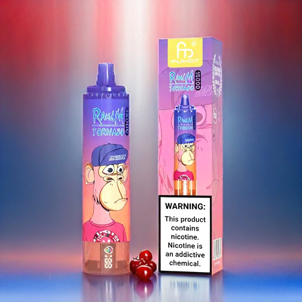 Fumot RandM Tornado 15000 Puffs Blueberry Cherry Cranberry 25ml 850mAh 0.9 Ohm Mesh Schweiz Großhandel