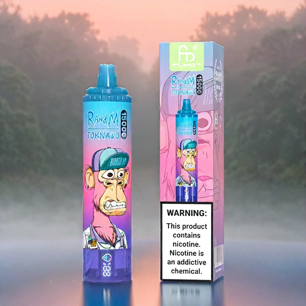Fumot RandM Tornado 15000 Puffs Blueberry Himbeere Schweiz Großhandel 25ml 850mAh Mesh Coil