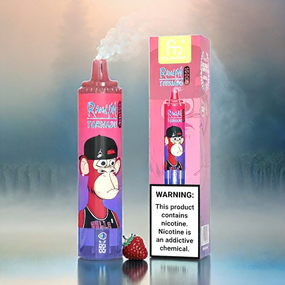 Fumot RandM Tornado 15000 Puffs Bluesour Himbeere 25ml 850mAh Mesh Coil Schweiz Großhandel
