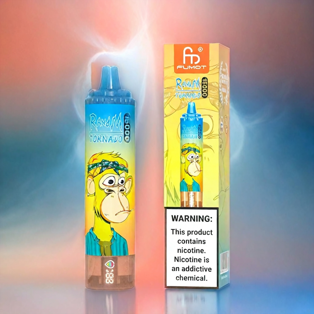 Fumot RandM Tornado 15000 Puffs Erdbeer 25ml 850mAh Mesh Coil Schweiz Großhandel