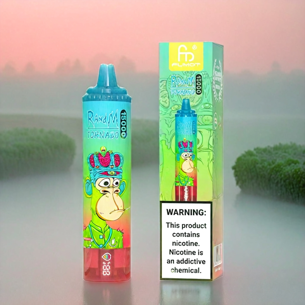 Fumot RandM Tornado 15000 Puffs Erdbeer-Wassermelone Schweiz Großhandel mit 25ml Liquid und 850mAh Akku