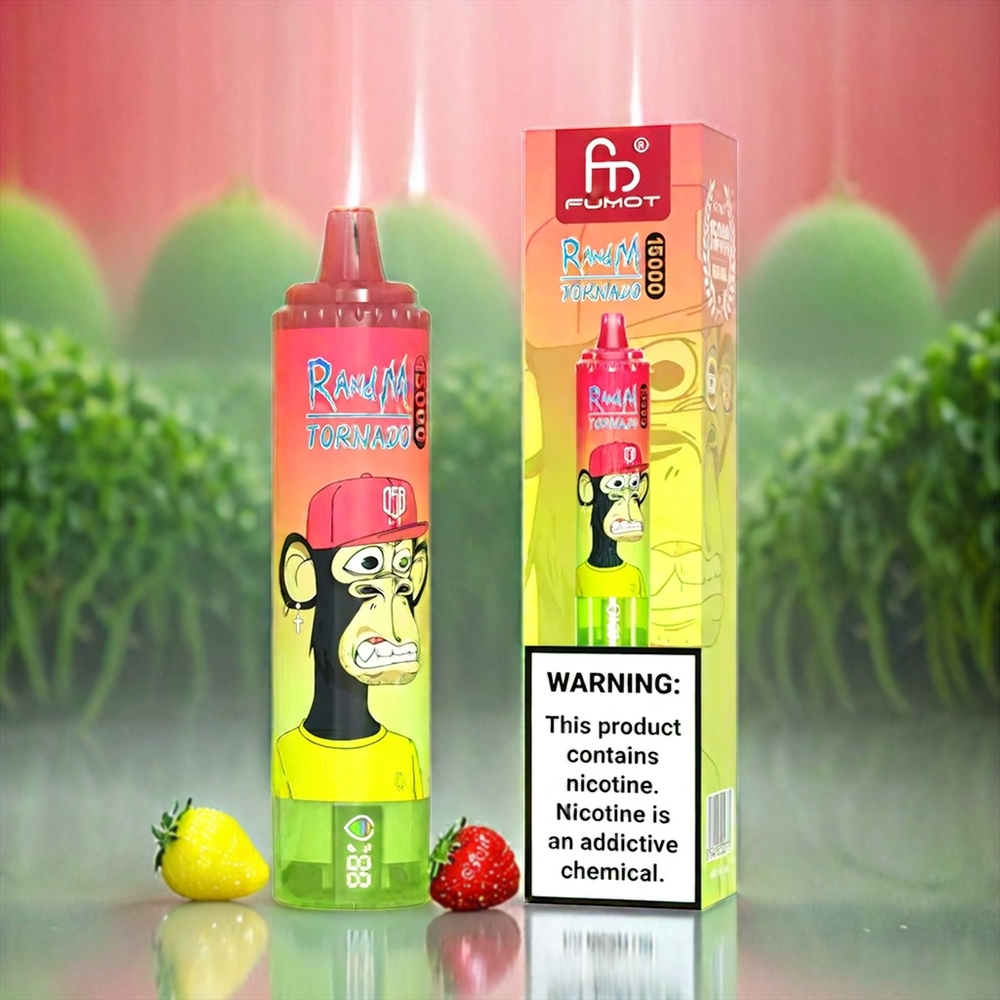 Fumot RandM Tornado 15000 Puffs Erdbeer-Wassermelonen-Limonade 25ml 850mAh Mesh Coil Schweiz Großhandel