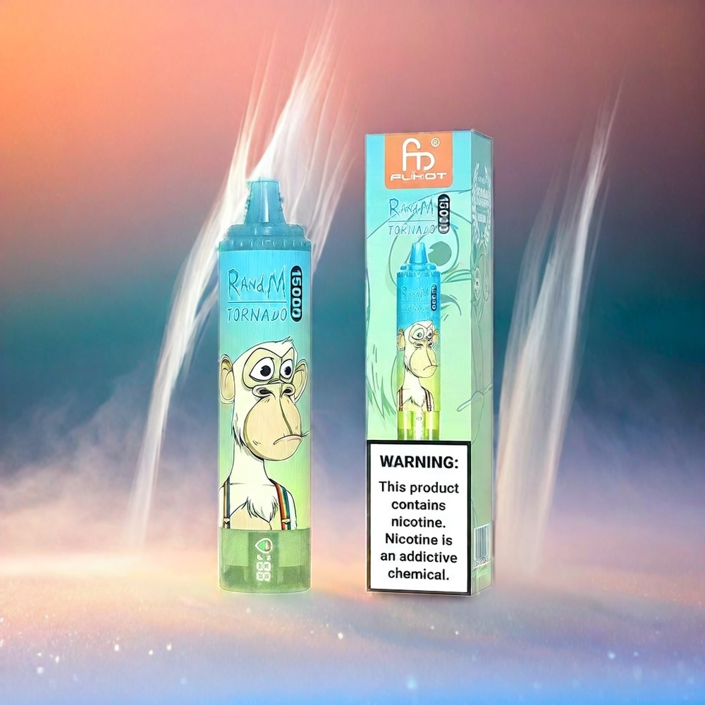 Fumot RandM Tornado 15000 Puffs Ice Pop Schweiz Großhandel mit 25ml Liquidkapazität und 850mAh Akku