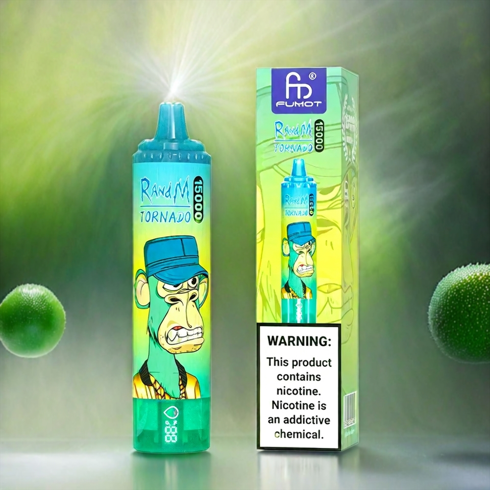 Fumot RandM Tornado 15000 Puffs Kiwi Passionsfrucht Guave 25ml 850mAh Mesh Coil Schweiz Großhandel