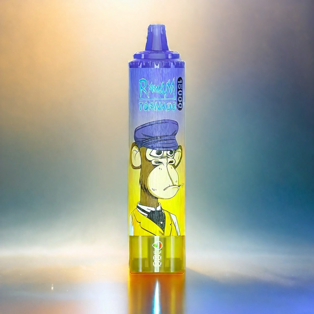 Fumot RandM Tornado 15000 Puffs Mango On Ice Schweiz Großhandel mit 15.000 Zügen, 25ml, 850mAh und Mesh Coil