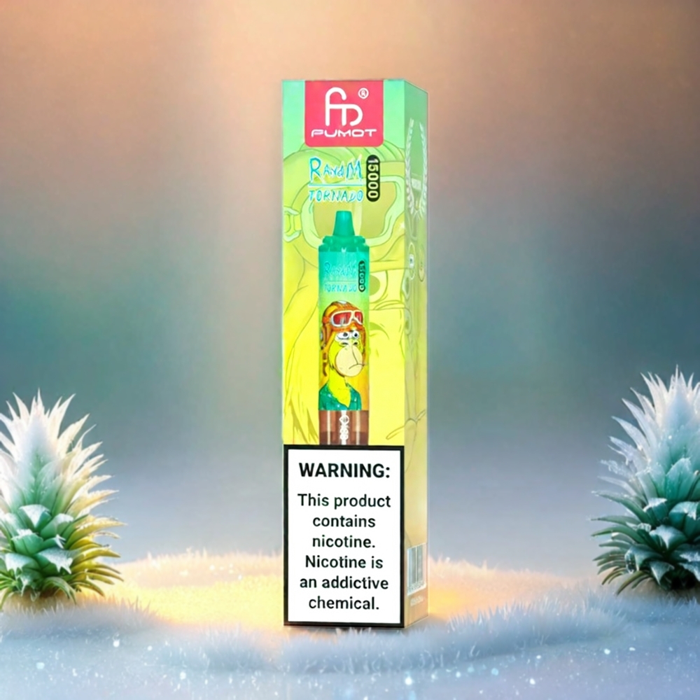 Fumot RandM Tornado 15000 Puffs Pineapple Ice 25ml 850mAh Mesh Coil Schweiz Großhandel