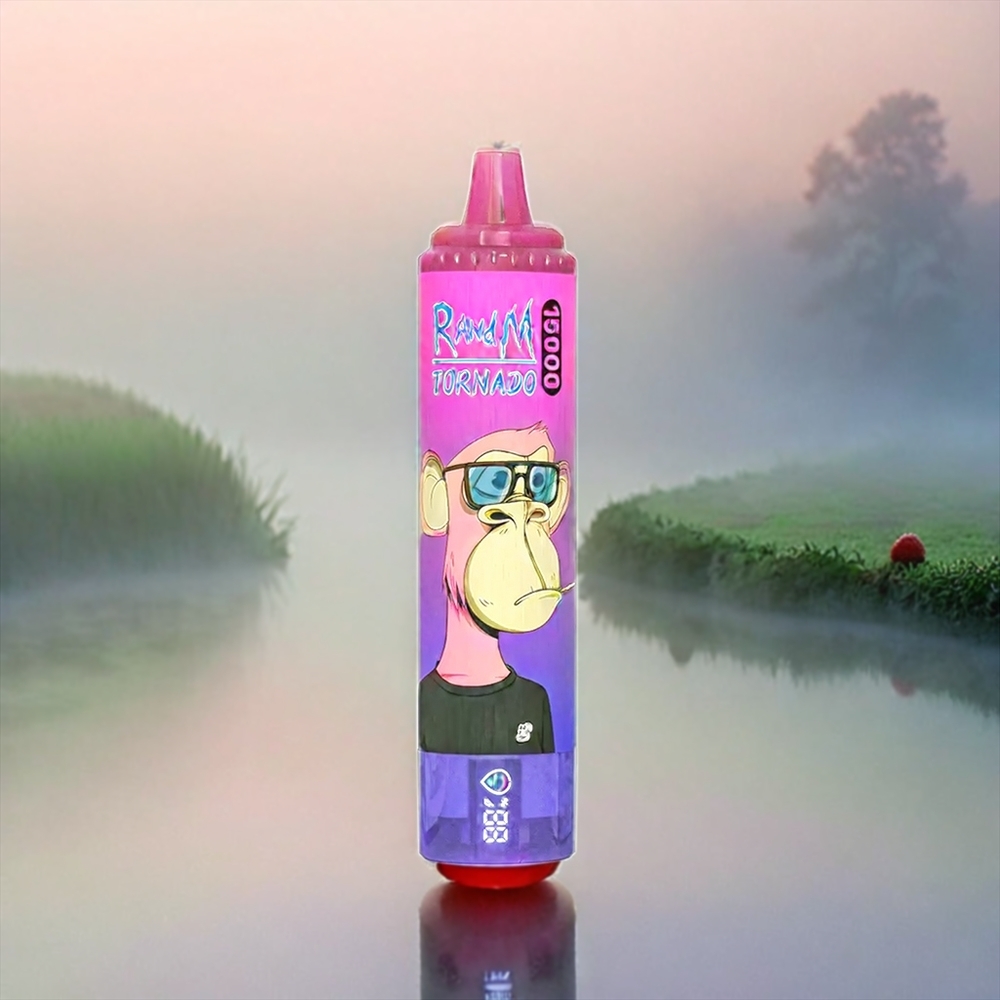 Fumot RandM Tornado 15000 Puffs Schweiz Großhandel – Erdbeer Traube, 25ml, 850mAh, Mesh Coil
