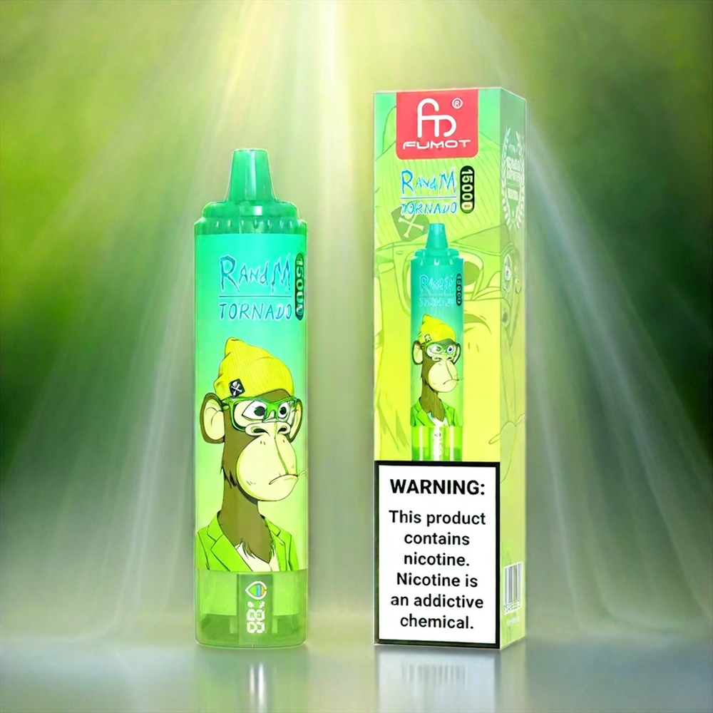 Fumot RandM Tornado 15000 Puffs Zitronenlimette Schweiz Großhandel – 25ml Liquidkapazität, 850mAh Akku, Mesh-Technologie