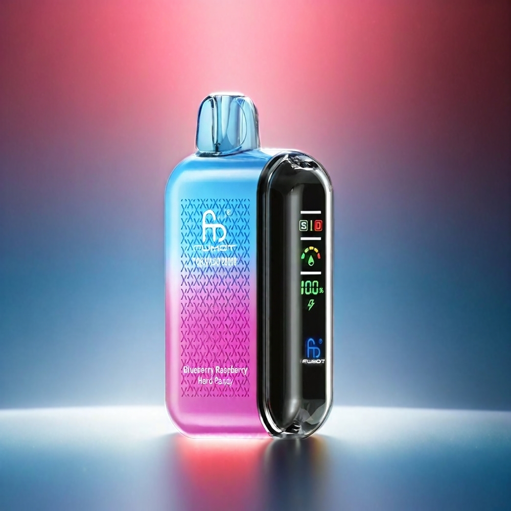 Fumot Tornado 20000 Puffs – 20ml E-Liquid, 850mAh Akku, Airflow Control, Blaubeere-Himbeere Hard Candy – Schweiz Großhandel