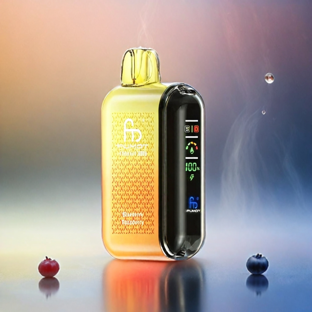 Fumot Tornado 20000 Puffs Dual Mesh Coil 20ml 850mAh Blueberry-Himbeer Schweiz Großhandel