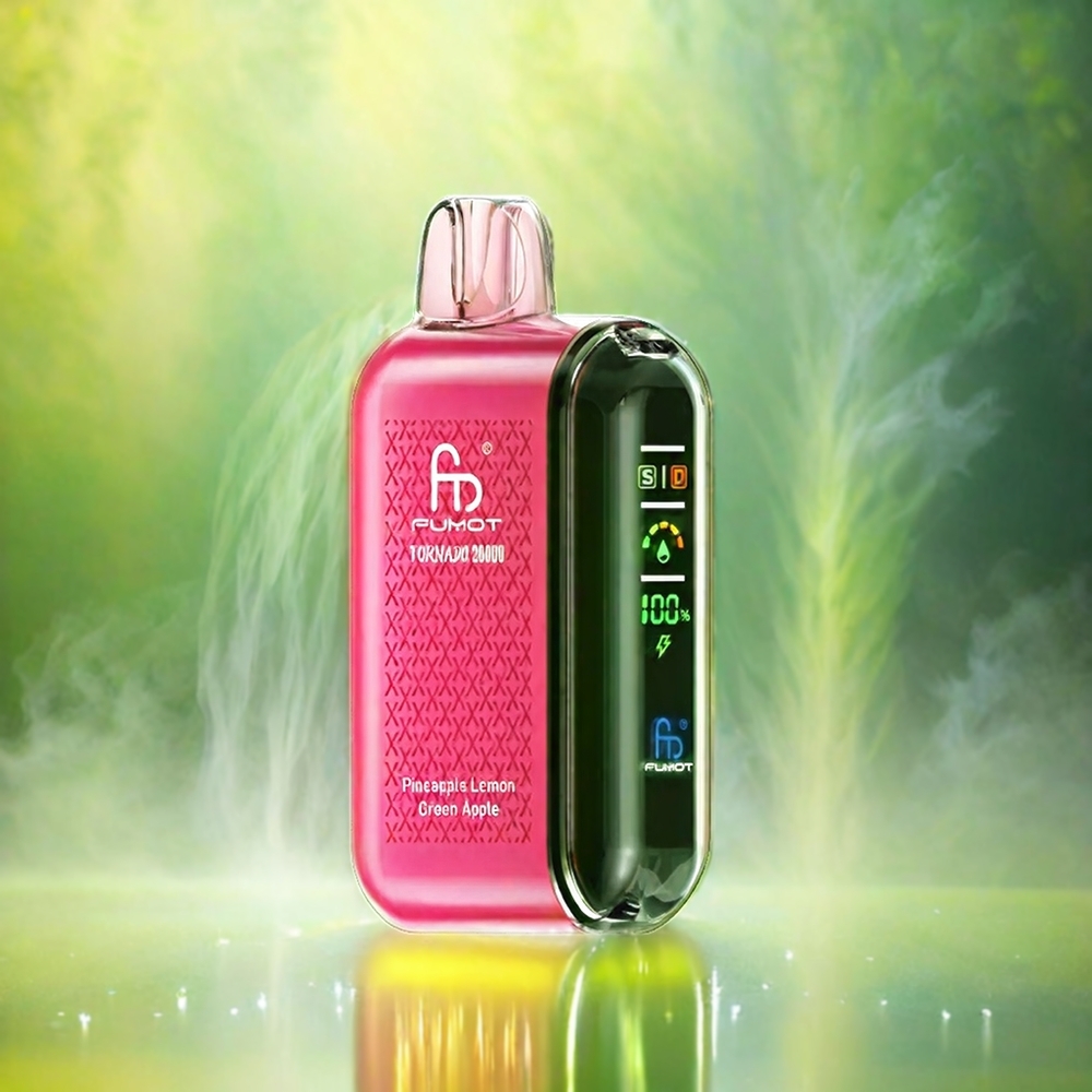 Fumot Tornado 20000 Puffs Dual Mesh Coil 20ml 850mAh Pineapple Zitrone Grünapfel Schweiz Großhandel