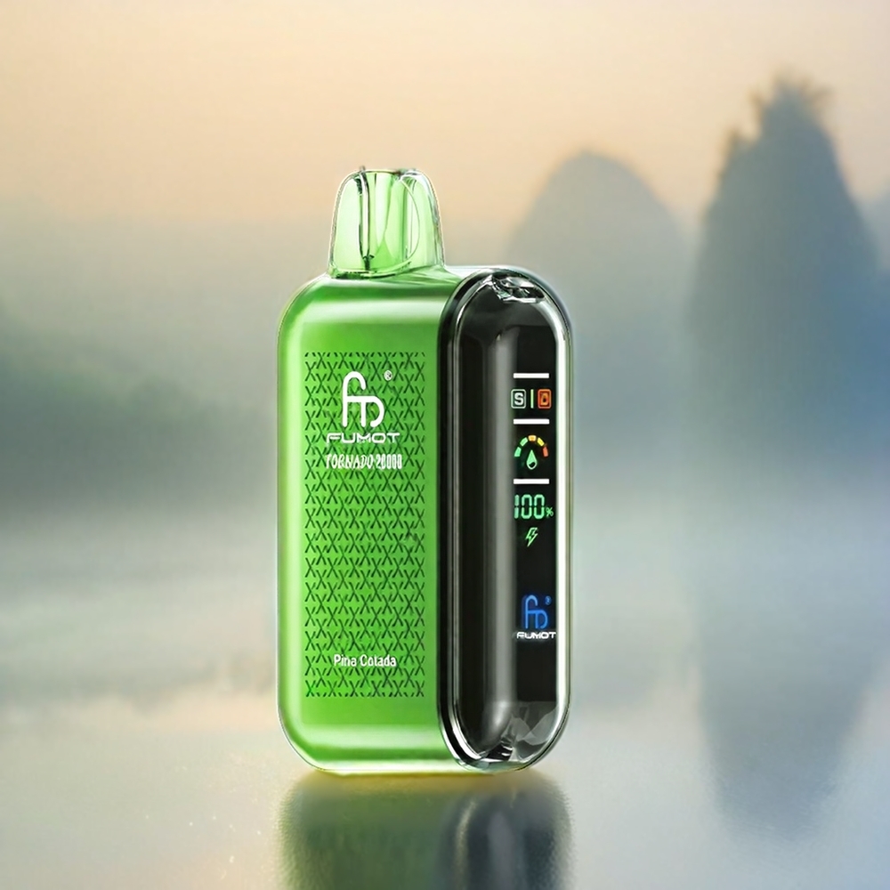 Fumot Tornado 20000 Puffs Dual Mesh Coil 20ml E-Liquid 850mAh Schweiz Großhandel Pina Colada