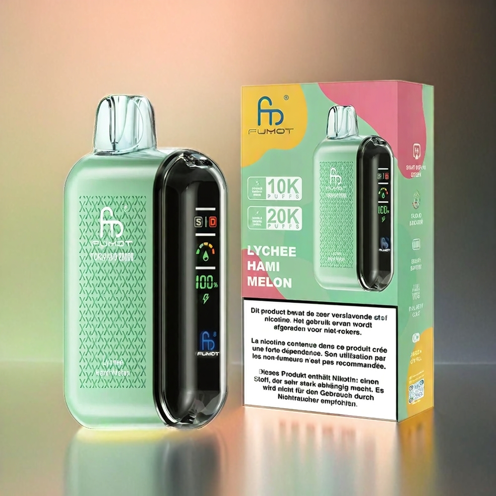 Fumot Tornado 20000 Puffs Lychee-Honigmelone 20ml E-Liquid 850mAh Schweiz Großhandel