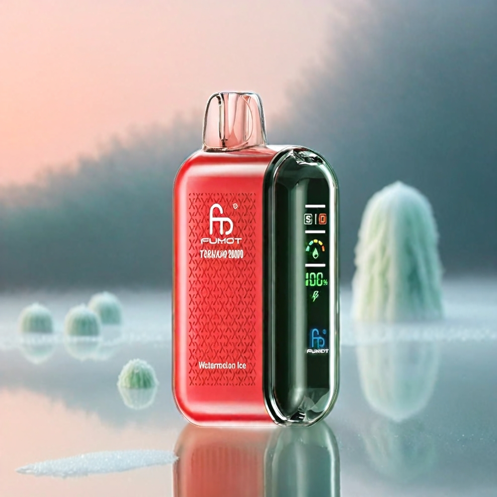 Fumot Tornado 20000 Puffs Schweiz Großhandel – 20000 Züge, 20ml E-Liquid, Dual Mesh Coil, Wassermelone Eis