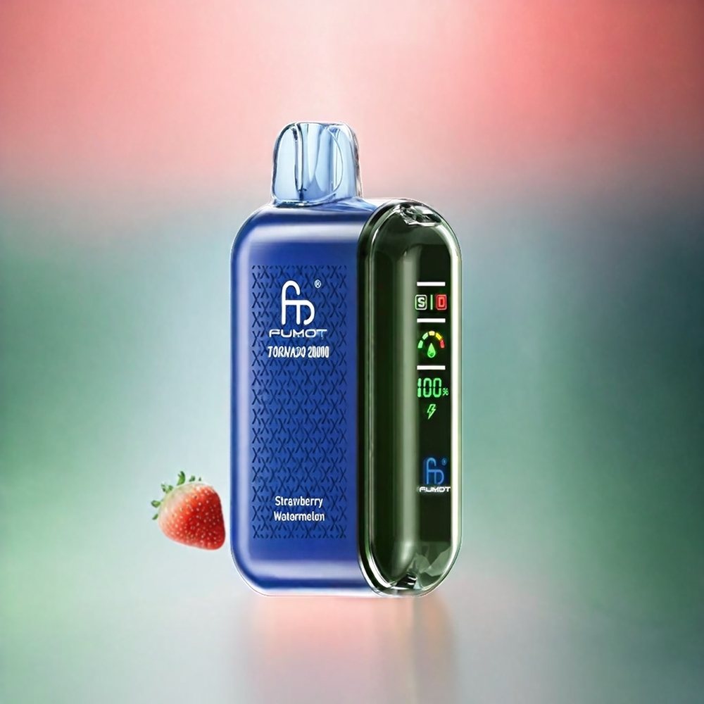 Fumot Tornado 20000 Puffs Schweiz Großhandel - 20000 Züge, Dual Mesh Coil, 20ml E-Liquid, Erdbeer-Wassermelone