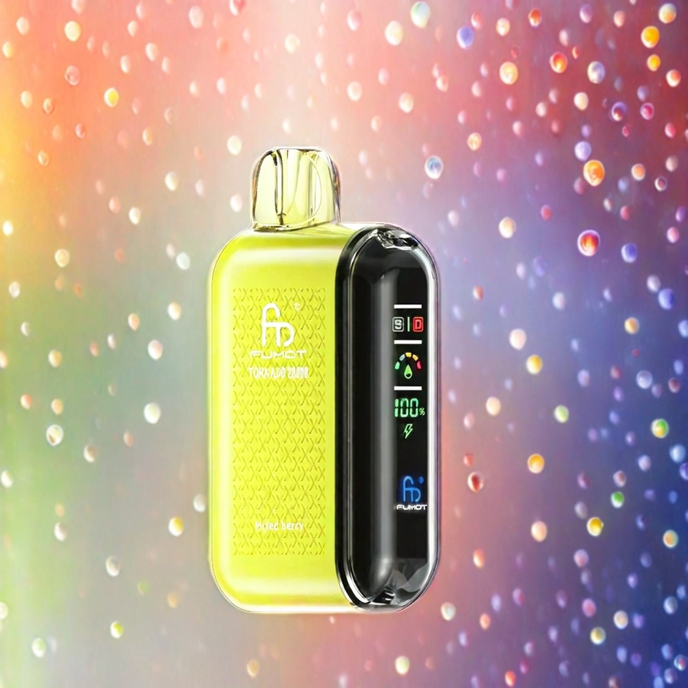 Fumot Tornado 20000 Puffs Schweiz Großhandel – 20000 Züge, Dual Mesh Coil, 20ml E-Liquid, Mixed Berry