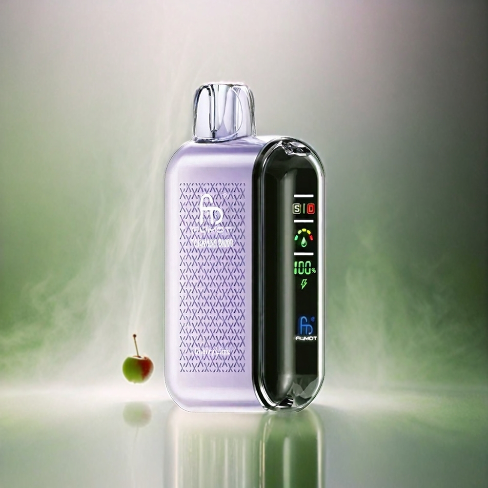 Fumot Tornado 20000 Puffs Schweiz Großhandel – 20ml E-Liquid, 850mAh, Dual Mesh Coil, Cherry Lime