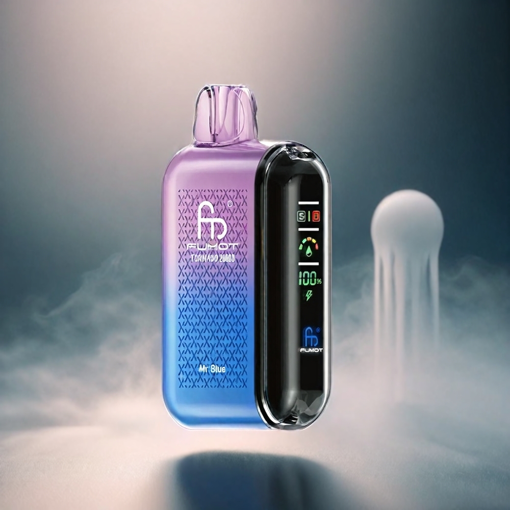 Fumot Tornado 20000 Puffs Schweiz Großhandel – Dual Mesh Coil, 20ml E-Liquid, 850mAh, Mr Blue