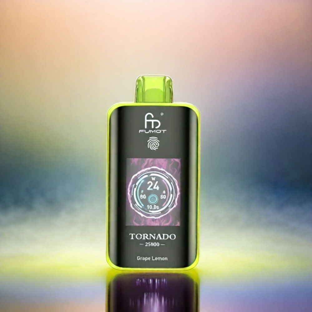 Fumot Tornado 25000 Puffs Grape Lemon (HD Screen, 700mAh, 20ml) Schweiz großhandel