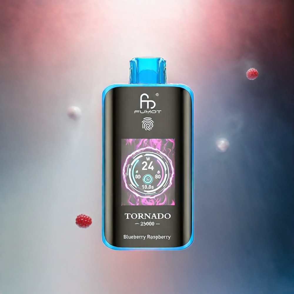 Fumot Tornado 25000 Puffs HD Bildschirm 700mAh Akku 20ml Schweiz Großhandel Blauberge Himbeere