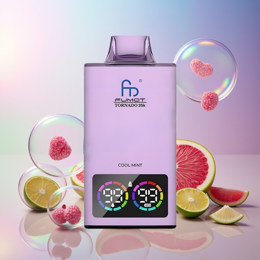 Fumot Tornado 35K Einweg-Vape Cool Minze - Dual Mesh Coil, 15ml E-Liquid, 700 MAH, Schweiz Großhandel