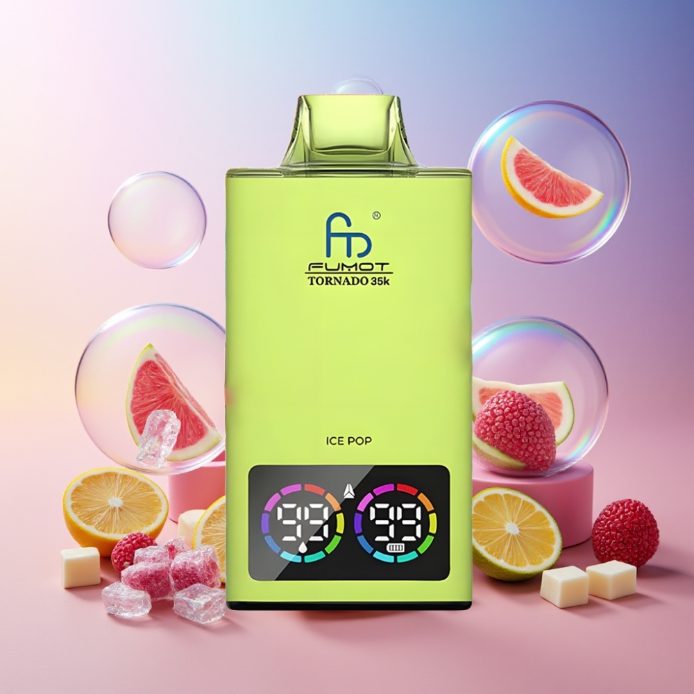Fumot Tornado 35K Einweg-Vape Ice Pop - Dual Mesh Coil, 15ml E-Liquid, 700mAh, USB-C, Schweiz Großhandel