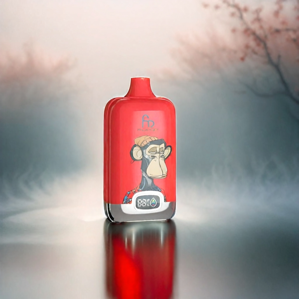 Fumot Tornado Digital Box 12000 Puffs Cherry Schweiz Großhandel mit 20ml E-Liquid, 550mAh Akku und Mesh Coil