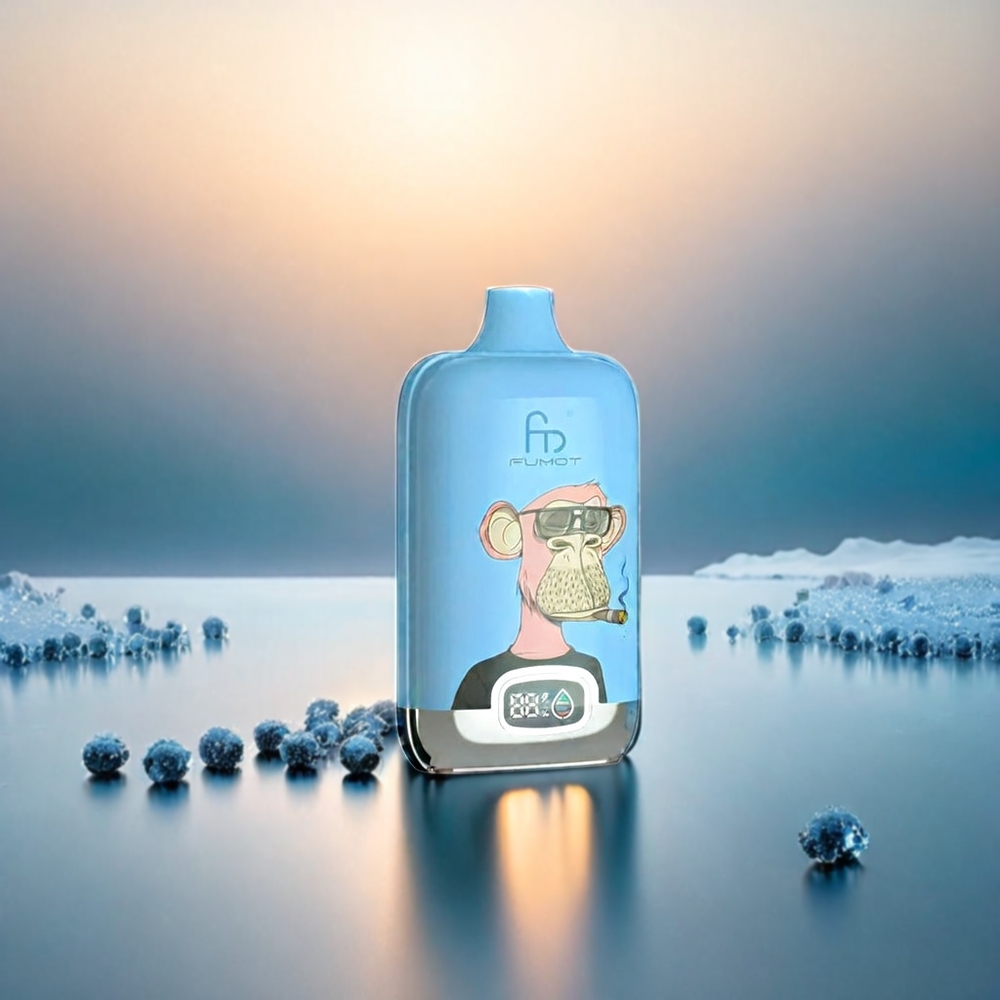 Fumot Tornado Digital Box 12000 Puffs Grape Ice Schweiz Großhandel – 20ml E-Liquid, 550mAh, 12000 Puffs