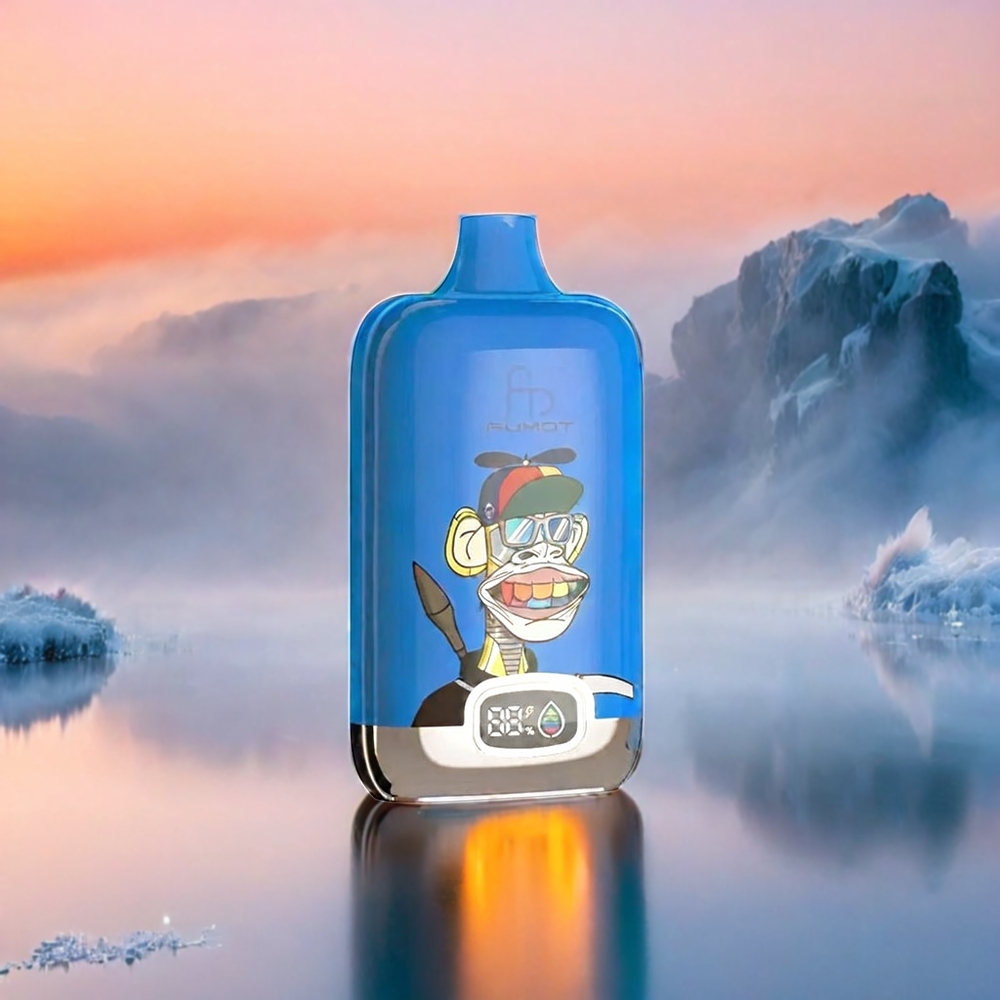 Fumot Tornado Digital Box 12000 Puffs Ice Pop Schweiz Großhandel mit 20ml E-Liquid, 550mAh Akku & Mesh Coil