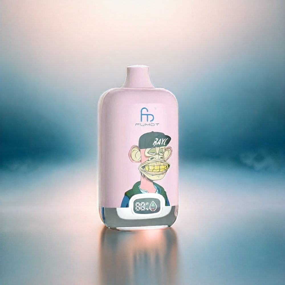 Fumot Tornado Digital Box 12000 Puffs Peach Ice Schweiz Großhandel 20ml 550mAh Type-C 12000 Puffs