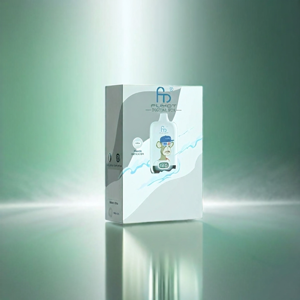 Fumot Tornado Digital Box 12000 Puffs Schweiz Großhandel – 20ml E-Liquid, Mesh Coil, Typ-C Ladung, Cool Mint Geschmack