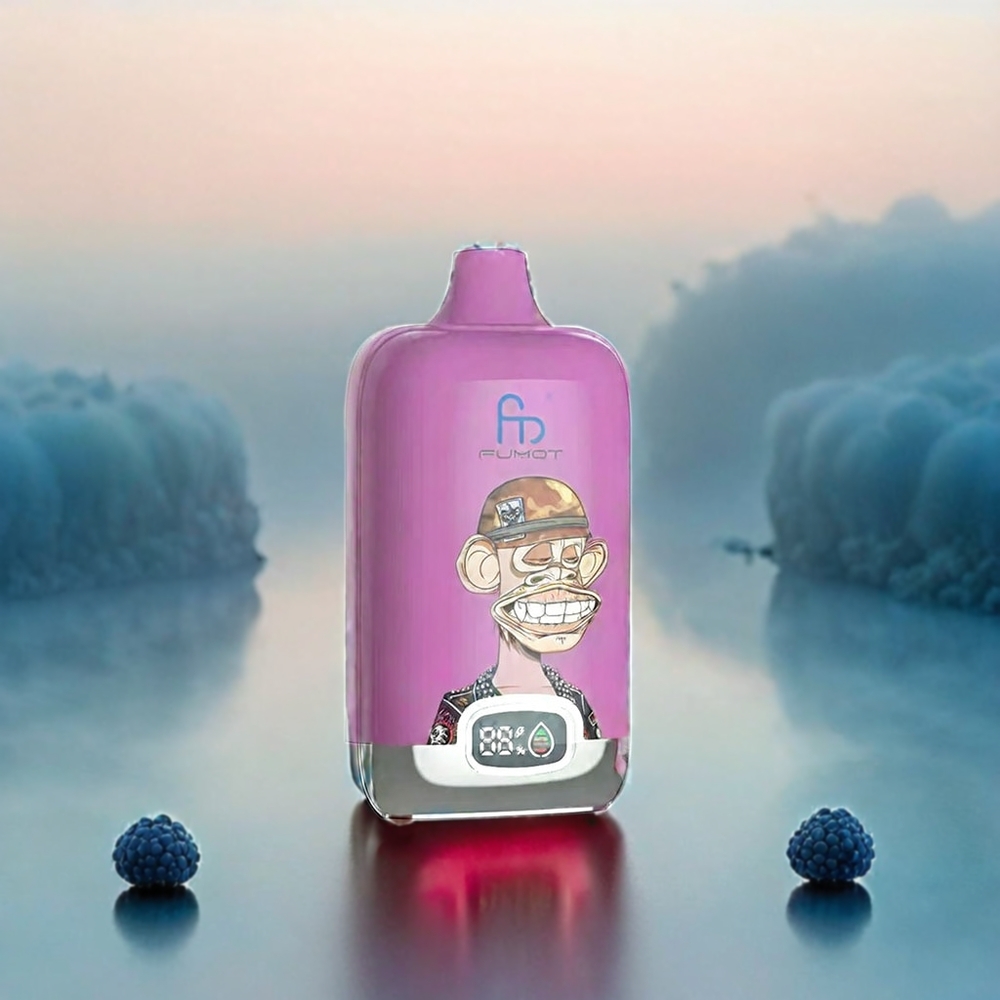 Fumot Tornado Digital Box 12000 Puffs Vape Blausaur Himbeere Schweiz Großhandel 20ml E-Liquid 12000 Puffs Type-C