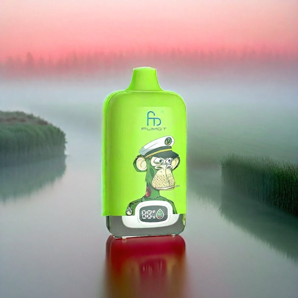 Fumot Tornado Digital Box 12000 Puffs Vape Himbeer-Wassermelone, 20ml E-Liquid, Typ-C-Ladung, Schweiz Großhandel