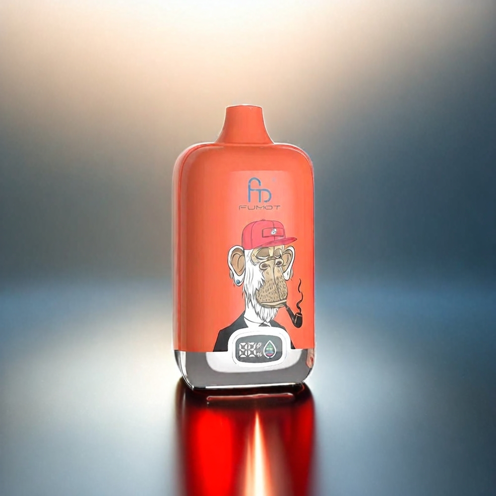 Fumot Tornado Digital Box 12000 Puffs Vape Rote Apfel Eis Schweiz großhandel 20ml E-Liquid 550mAh Mesh Coil
