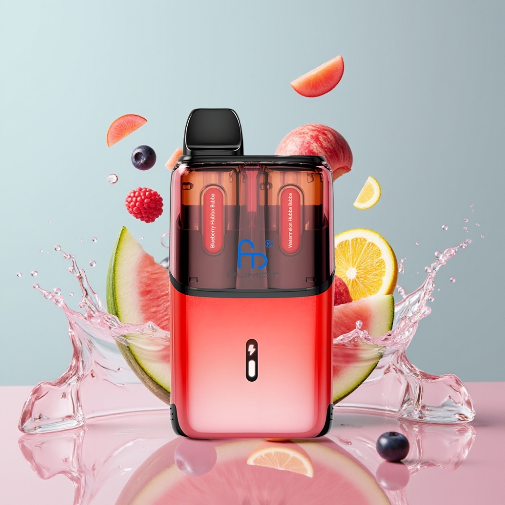 Fumot Ultra T32000 Einweg-Vape Blaubeere Hubba Bubba & Wassermelone Hubba Bubba - 32000 Züge, 800mAh Akku, Typ-C Laden, Schweiz Großhandel