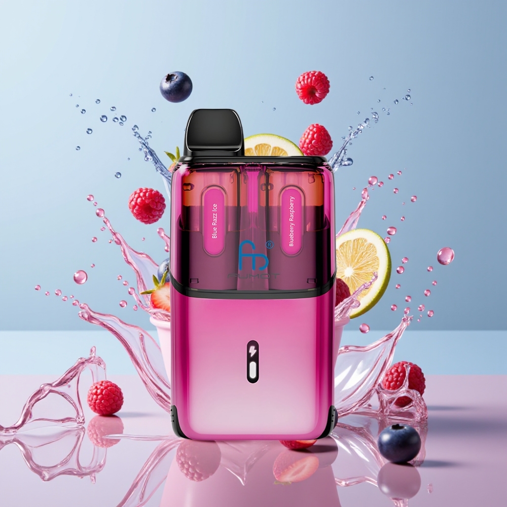 Fumot Ultra T32000 Einweg-Vape Blue Razz Ice & Blaubeere Himbeere - 32000 Züge, 800mAh, 24ml, Schweiz Großhandel