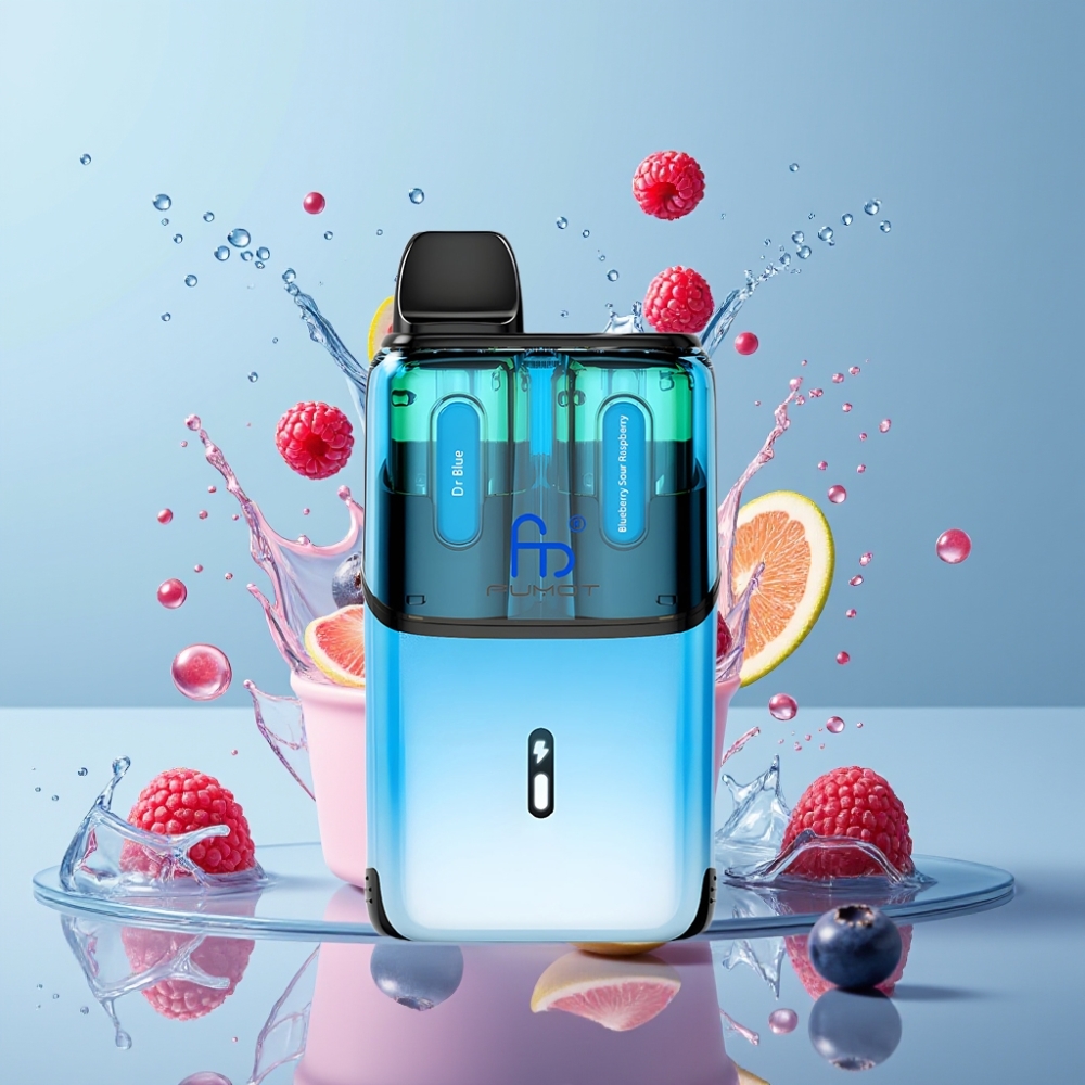 Fumot Ultra T32000 Einweg-Vape Dr Blau & Blaubeere-Sauer-Himbeere – 32000 Züge, 24ml, 20mg – Schweiz Großhandel