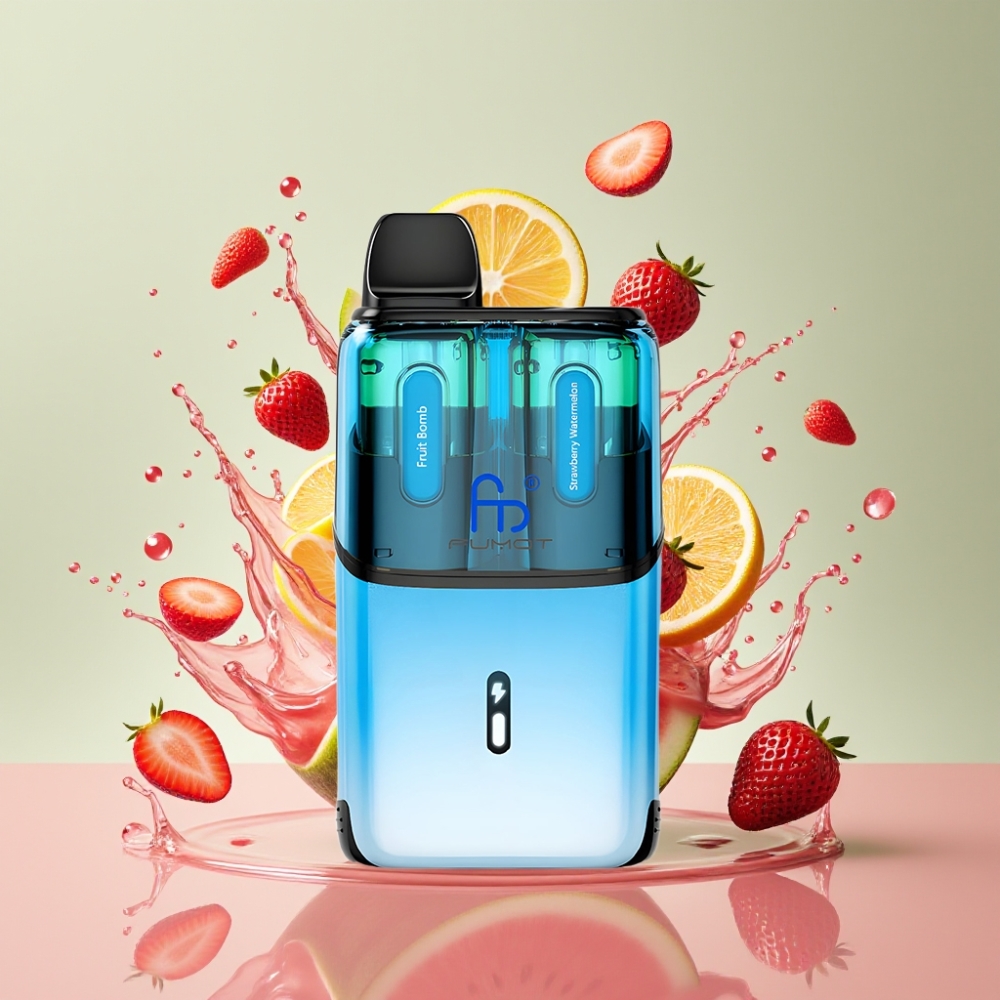 Fumot Ultra T32000 Einweg-Vape Frucht Bombe & Erdbeer-Wassermelone – 32000 Züge, 800mAh, Typ-C, Schweiz Großhandel
