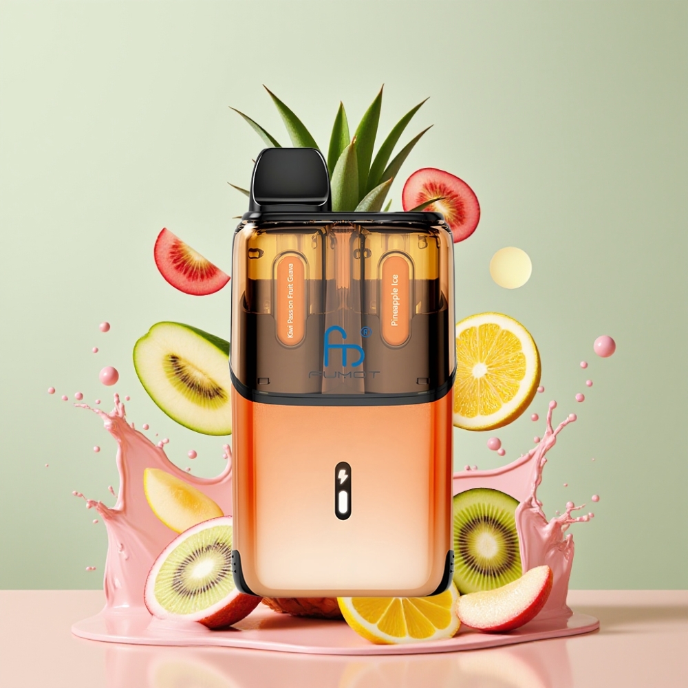 Fumot Ultra T32000 Einweg-Vape Kiwi Passionsfrucht Guave & Ananas Eis – 32000 Züge, 800mAh, Typ-C, Schweiz Großhandel