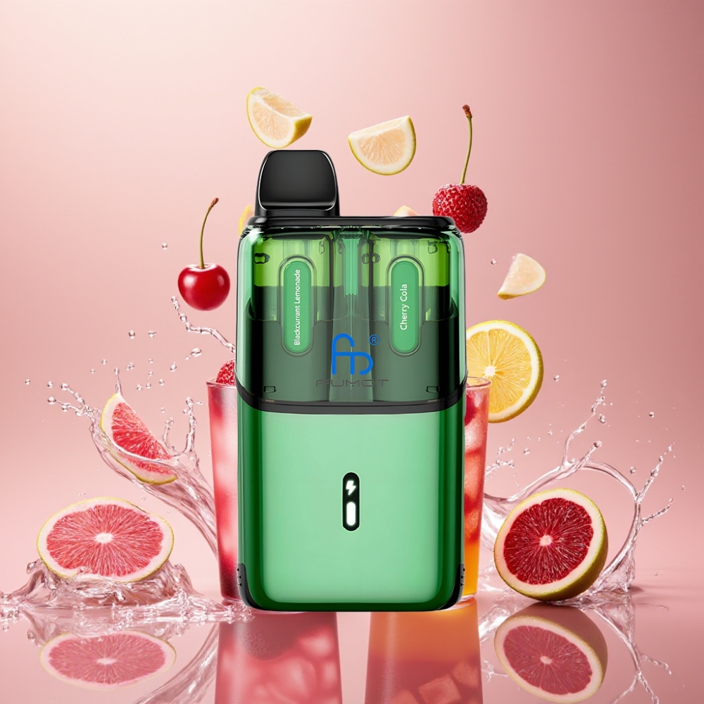 Fumot Ultra T32000 Einweg-Vape Schwarzjohannisbeere Limonade & Kirsch Cola – 32000 Züge, 800mAh, Typ-C, Schweiz Großhandel