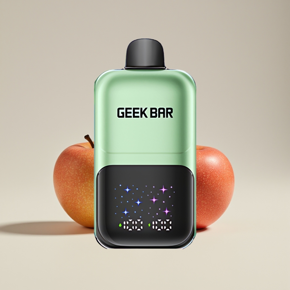 GEEKBAR 2GO 20ml 50000 Puffs Two Series Einweg-Vape Pen Doppelter Apfel A&B, 5% Nikotinsalz, 3-stufig einstellbarer Geschmack/Kühlung, Schweiz großhandel