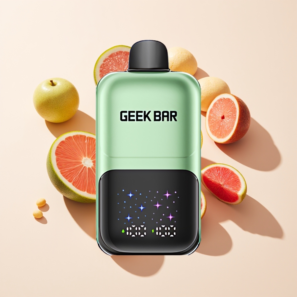 GEEKBAR 2GO 20ml 50000 Puffs Two Series Einweg-Vape Pen mit interaktivem Großbildschirm, 3-stufig einstellbaren Aromen/Kühlung, dualen Tanks und 5% Nikotinsalz Schweiz Großhandel