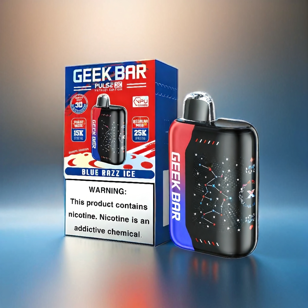 Geek Bar Pulse X 25000 Puffs Schweiz Großhandel – 25000 Puffs, 18mL, Dual Mesh Coil, Patriot Editon