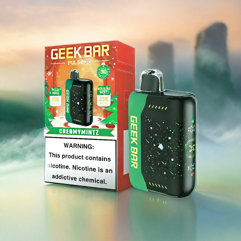 Geek Bar Pulse X 25000 Puffs Schweiz großhandel mit 18mL E-Liquid, Dual Mesh Coil und 3D Display