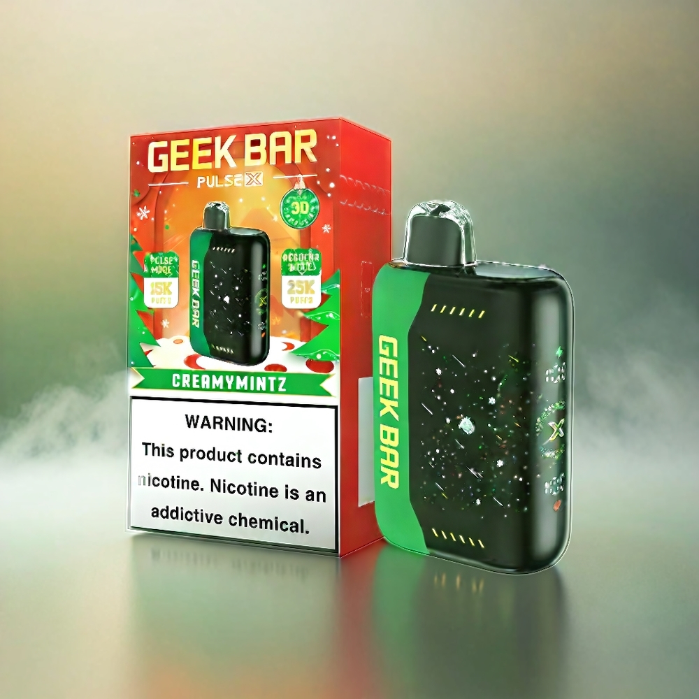 Geek Bar Pulse X 25000 Puffs Schweiz großhandel mit 18mL E-Liquid, Dual Mesh Coil und 3D Display