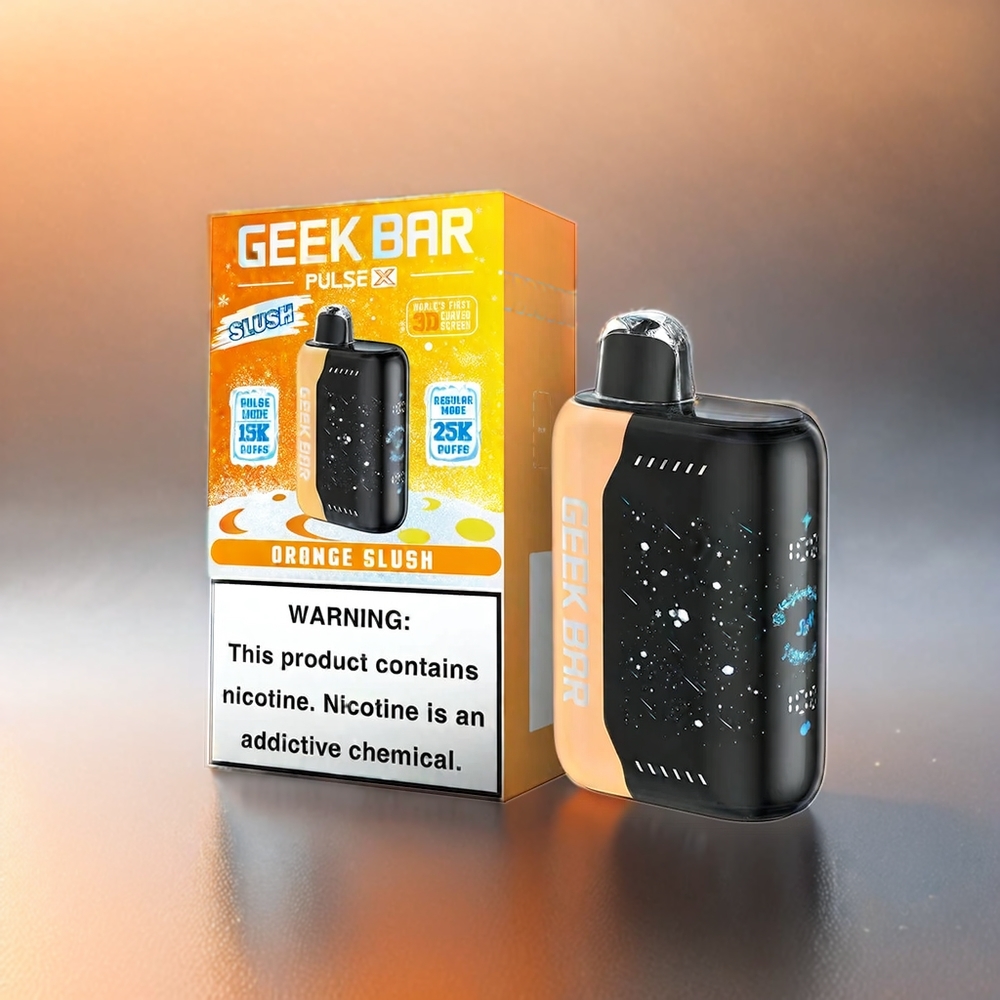 Geek Bar Pulse X 25000 Puffs Vape Slush Edition Schweiz Großhandel 18mL E-Liquid 3D Display USB-C