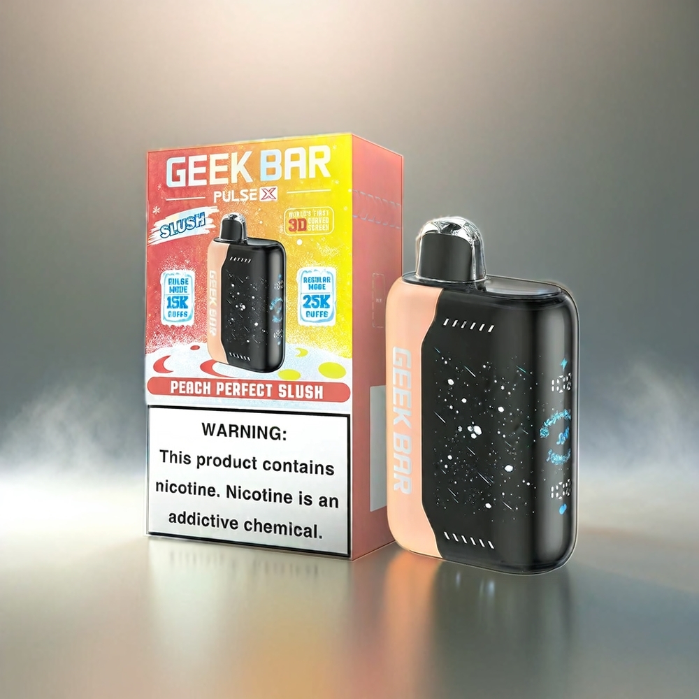 Geek Bar Pulse X 25000 Puffs Vape Slush Edition Schweiz Großhandel 18mL E-Liquid 3D Display USB-C