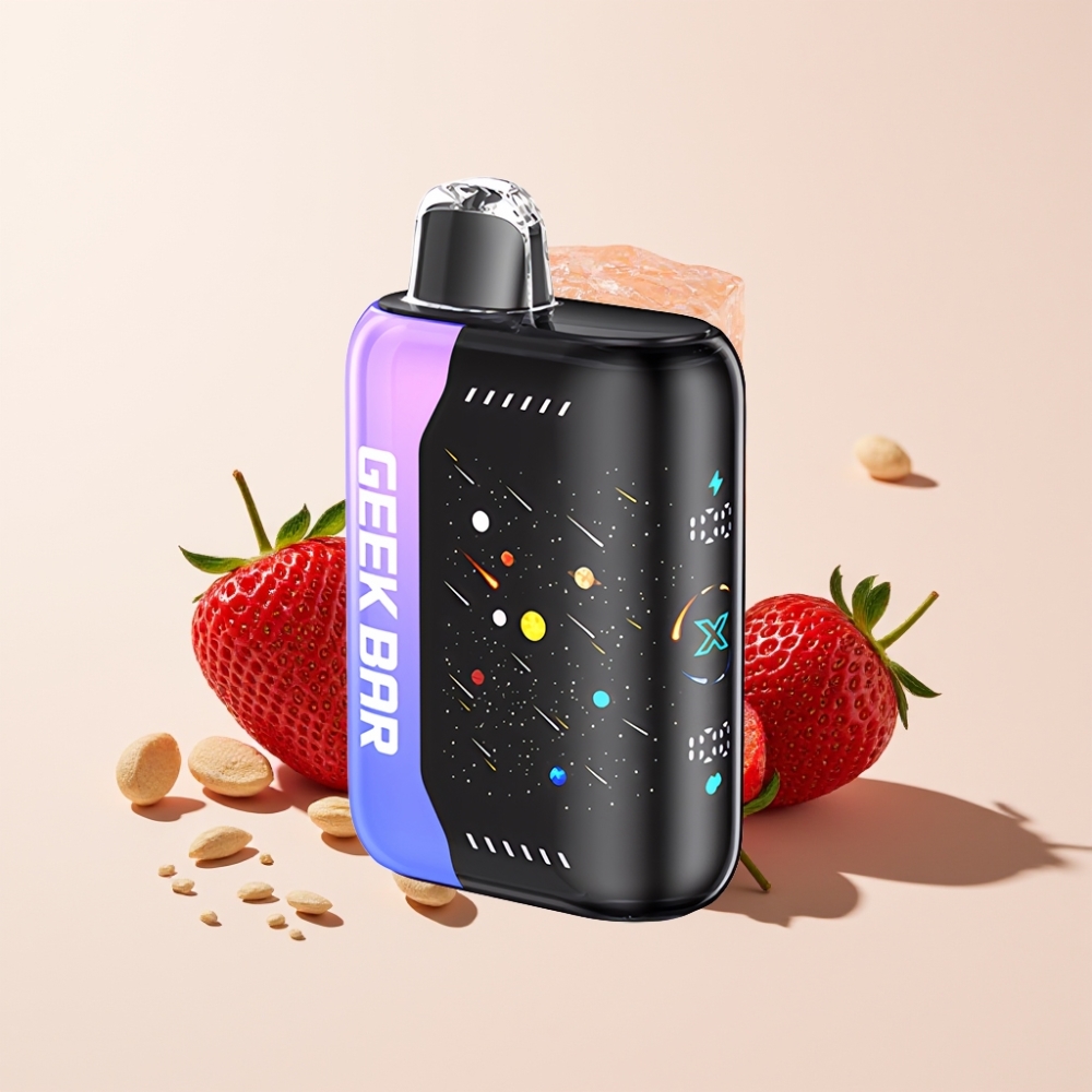 GEEKBAR Pulse X 42K Puffs Meteor Edition Erdbeer-Kiwi-Eis mit 820mAh Akku, Dual Mesh Coil, 3D gebogenem Display – Schweiz Großhandel
