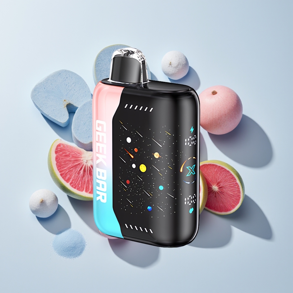 GEEKBAR Pulse X 42K Puffs Meteor Edition Pink & Blue (Rosa & Blau) mit 820mAh Akku, 3D gebogenem Display, Dual Mesh Coil – Schweiz Großhandel